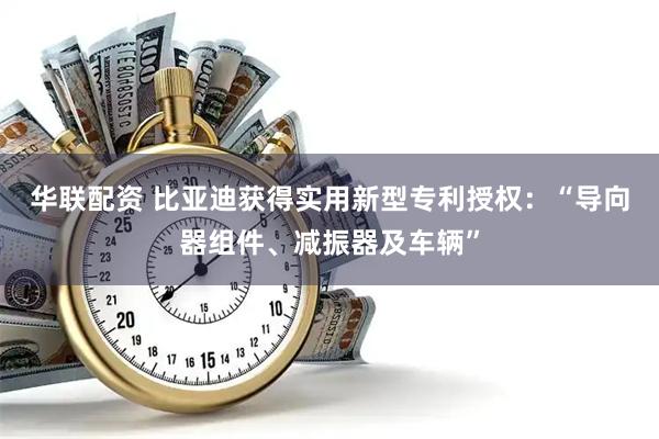 华联配资 比亚迪获得实用新型专利授权：“导向器组件、减振器及车辆”