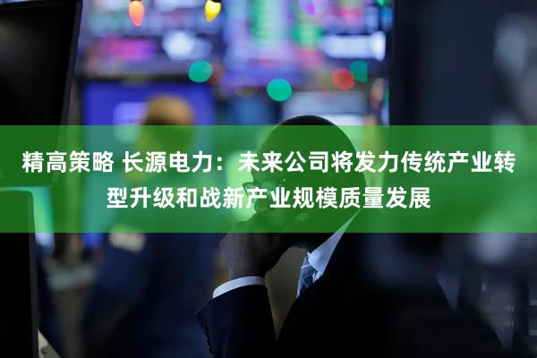 精高策略 长源电力：未来公司将发力传统产业转型升级和战新产业规模质量发展